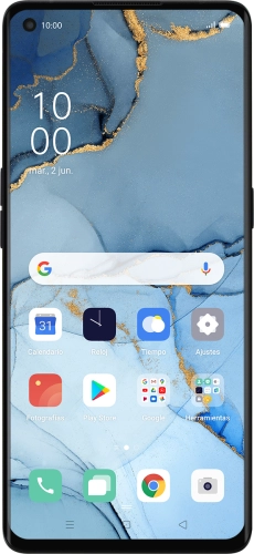 Imagen 1: Vista frontal del OPPO Find X2 Neo - LightSkyBlue