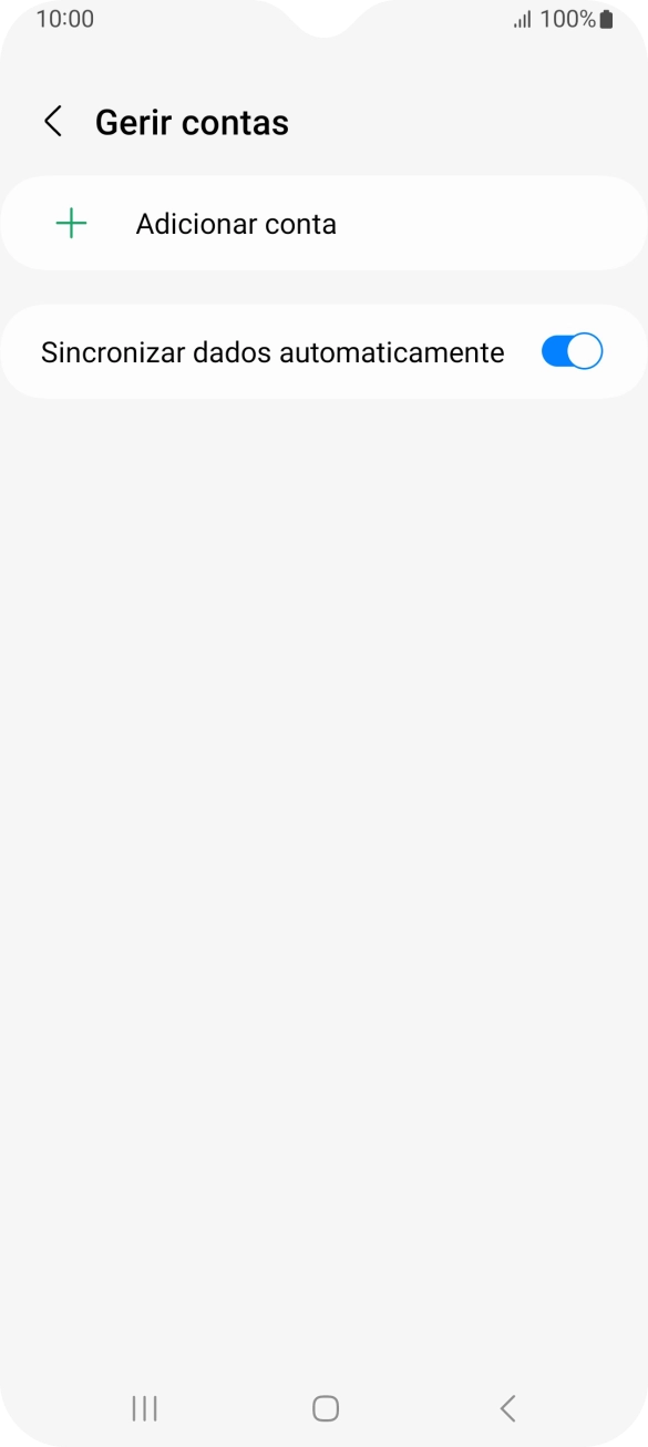 Prima Adicionar conta.