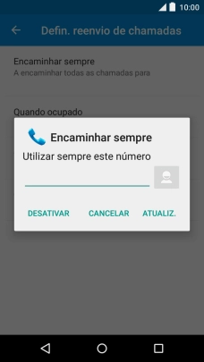 Prima DESATIVAR.