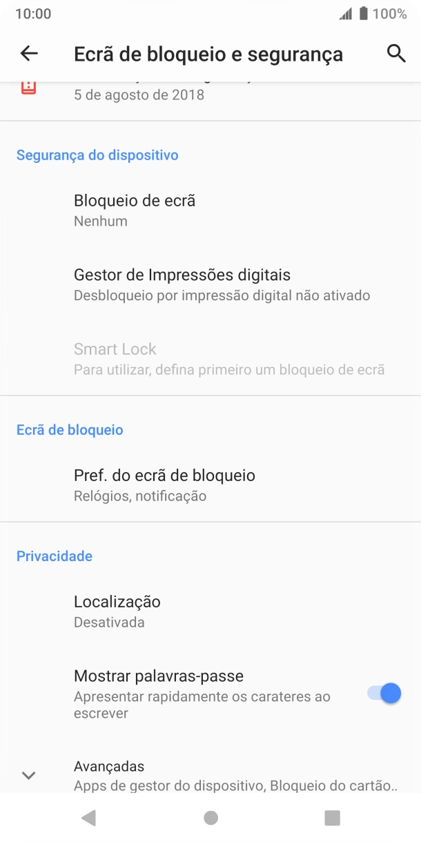 Prima a tecla de início para terminar e voltar ao ecrã inicial.