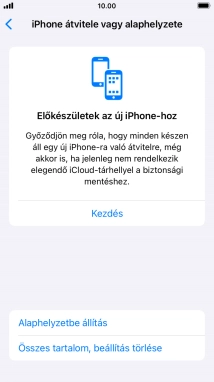 Válaszd az Alaphelyzetbe állítás lehetőséget.