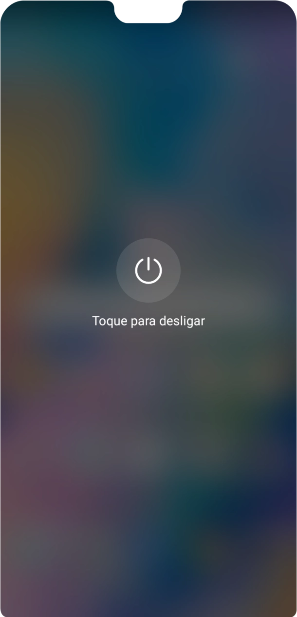 Prima Toque para desligar.