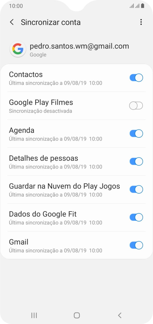 Prima a tecla de início para terminar e voltar ao ecrã inicial.