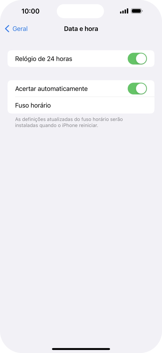 Para voltar ao ecrã inicial, deslize o dedo de baixo para cima a partir da base do ecrã.