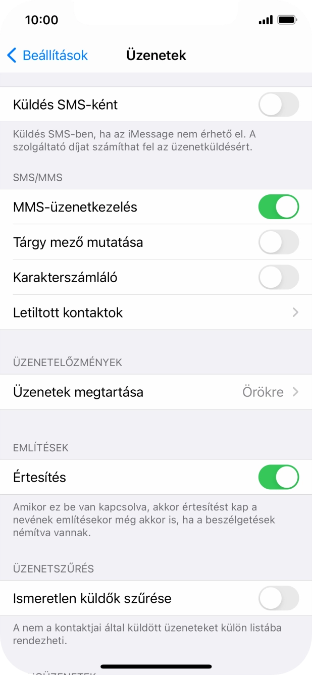 Húzd az ujjad felfelé a kijelző aljáról, hogy visszatérj a kezdőképernyőhöz.