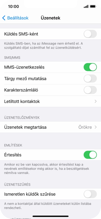 Húzd az ujjad felfelé a kijelző aljáról, hogy visszatérj a kezdőképernyőhöz.
