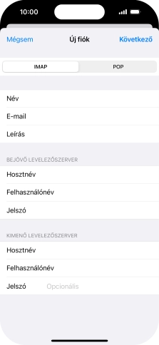 Kattints a Jelszó mezőre, és írd be az e-mail-fiókodhoz tartozó jelszót.
