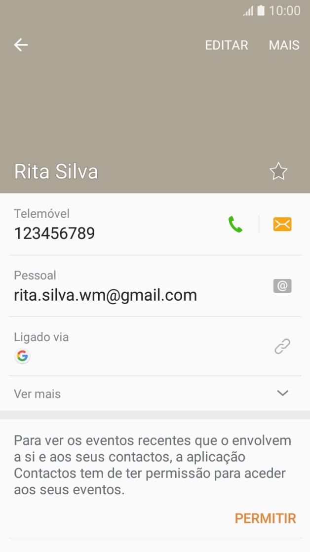 Prima o número pretendido.