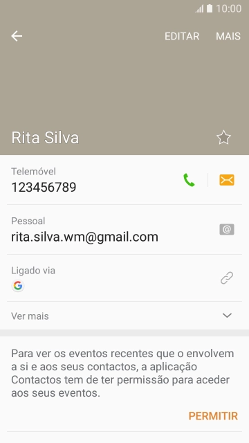 Prima o número pretendido.