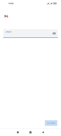 Kattints a „Jelszó” alatti mezőre, és írd be az e-mail-fiókodhoz tartozó jelszót.
