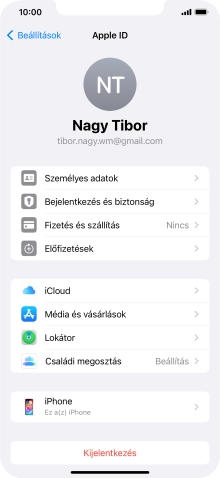 Húzd az ujjad felfelé a kijelző aljáról, hogy visszatérj a kezdőképernyőhöz.