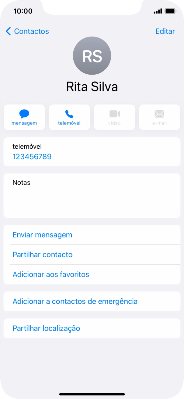 Para voltar ao ecrã inicial, deslize o dedo de baixo para cima a partir da base do ecrã.