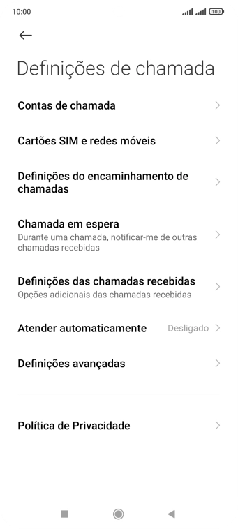 Prima Chamada em espera.