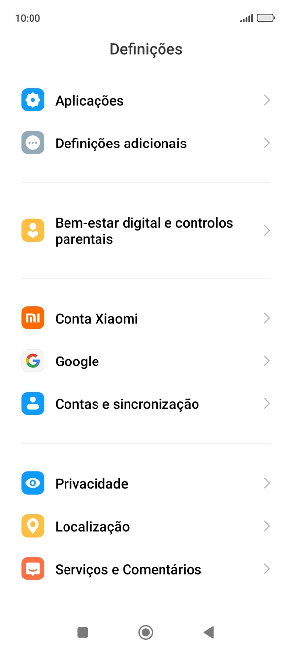 Prima Contas e sincronização.