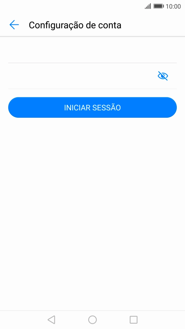 Prima INICIAR SESSÃO.