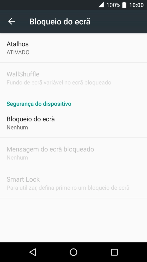 Prima Bloqueio do ecrã.