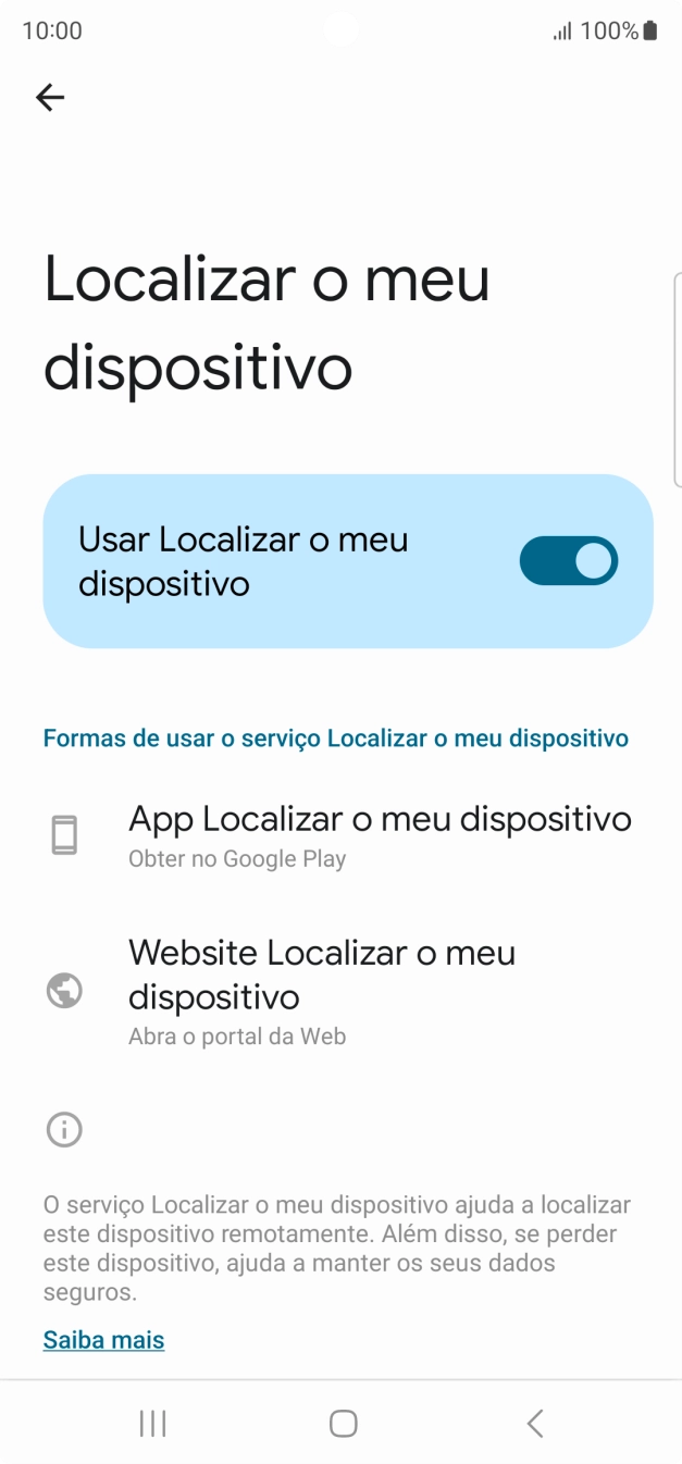 Prima a tecla de início para terminar e voltar ao ecrã inicial.