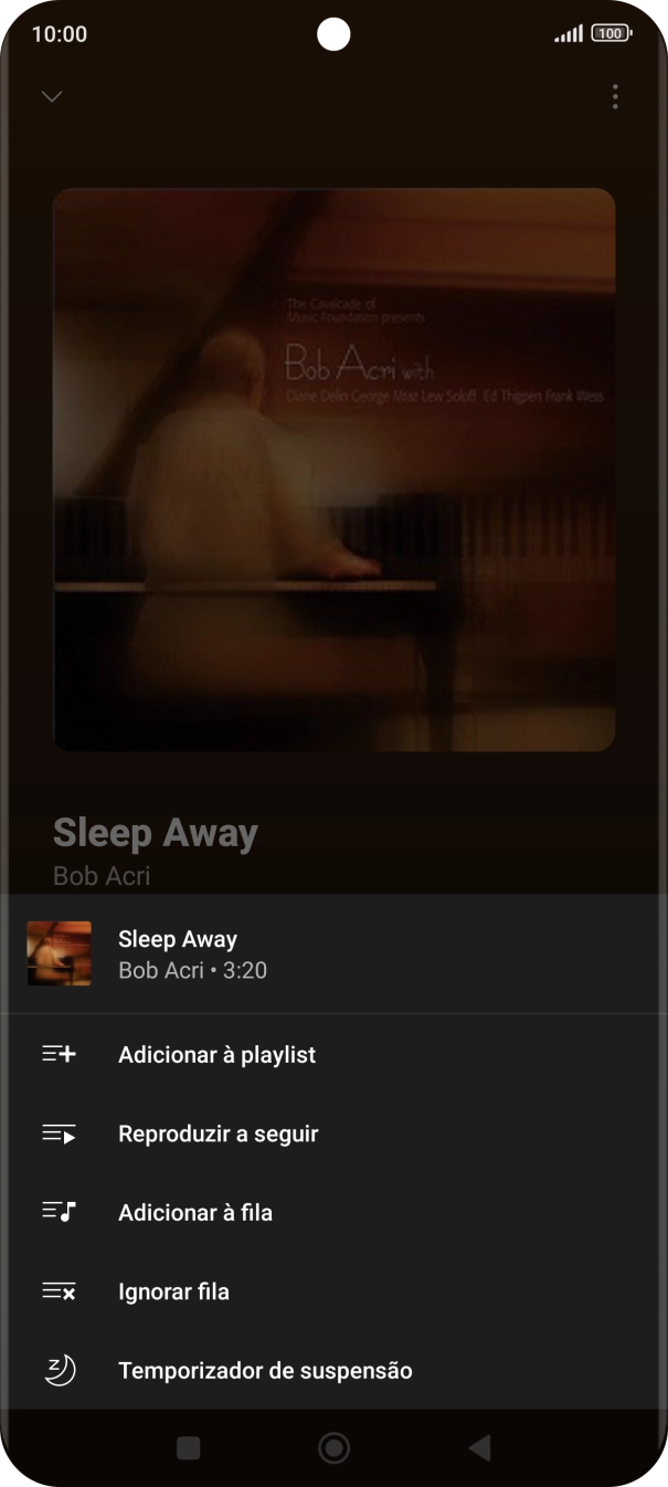 Prima o ícone para adicionar.