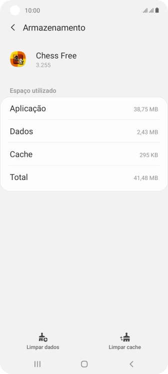 Prima Limpar cache.