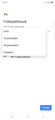 Válaszd ki a kívánt beállítást.