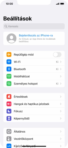 Válaszd a Bejelentkezés az iPhone-ra lehetőséget.