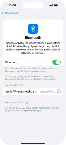 Húzd az ujjad felfelé a kijelző aljáról, hogy visszatérj a kezdőképernyőhöz.