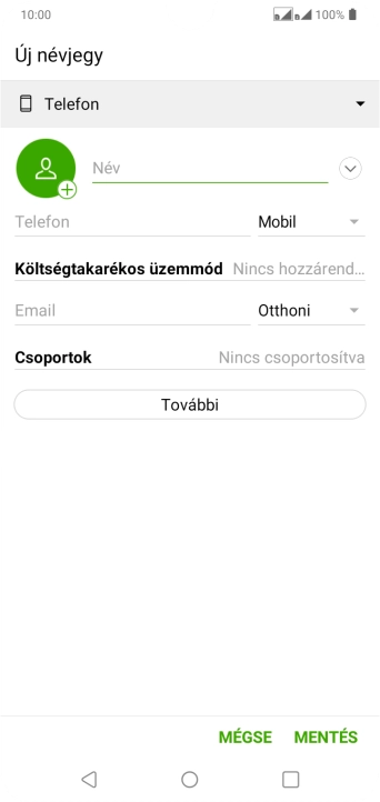 Nyisd le a névjegyzéknél legördülő menüt.