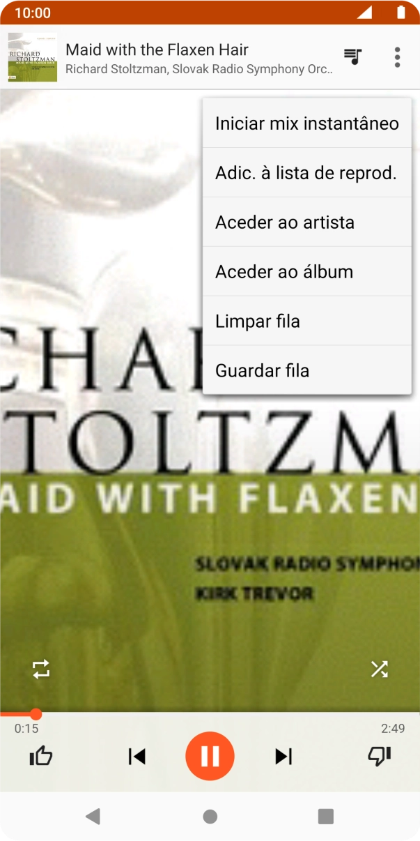 Prima Adic. à lista de reprod..