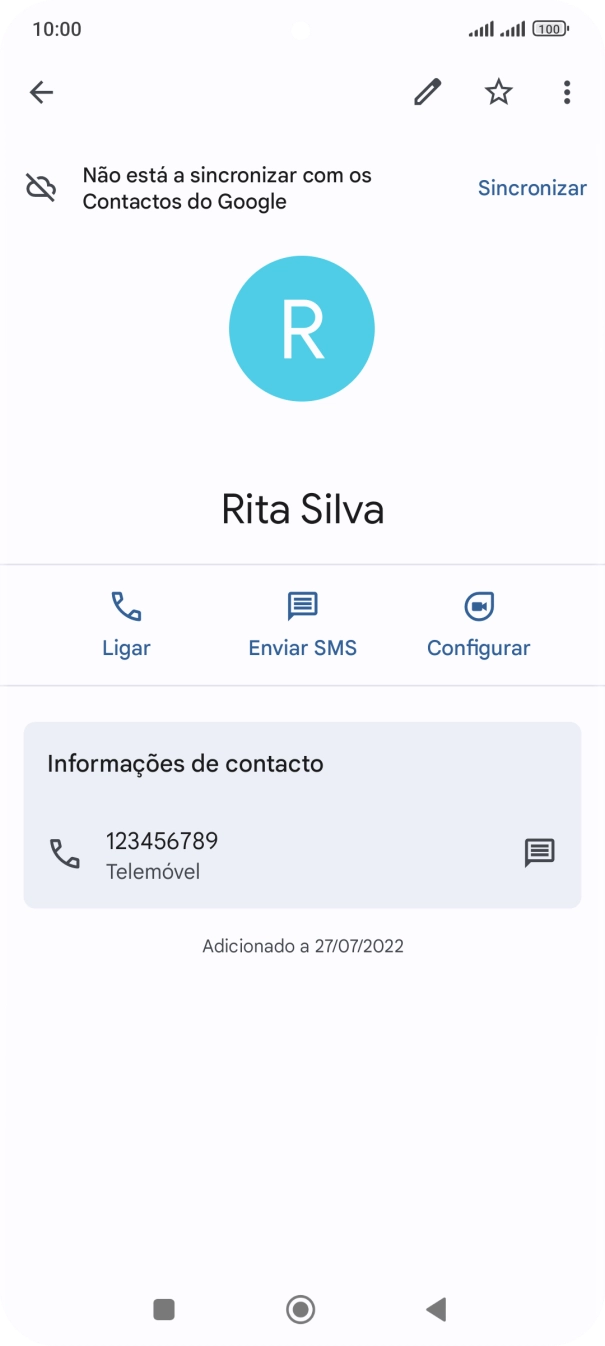 Prima a tecla de início para terminar e voltar ao ecrã inicial.