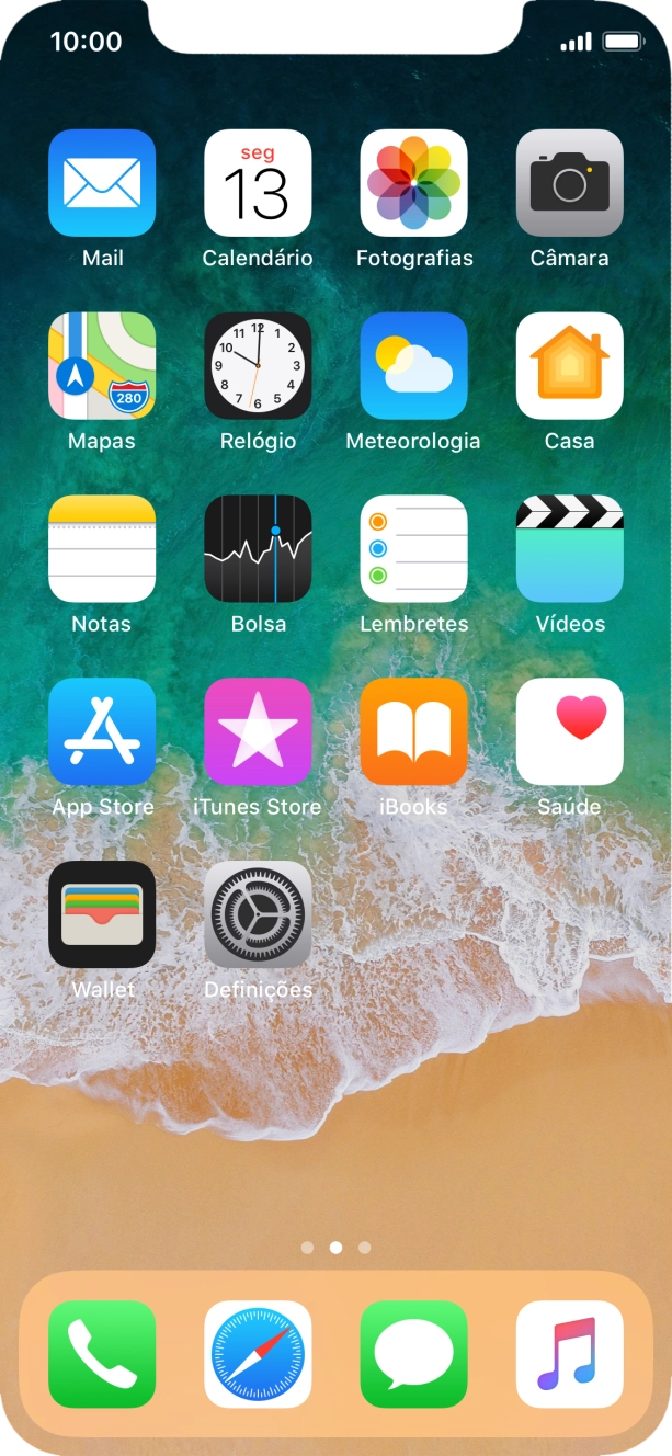 Prima o ícone de mensagens.