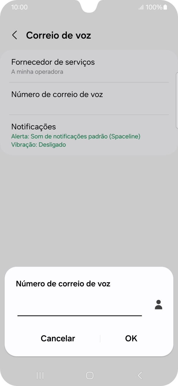 Introduza 123 e prima OK.