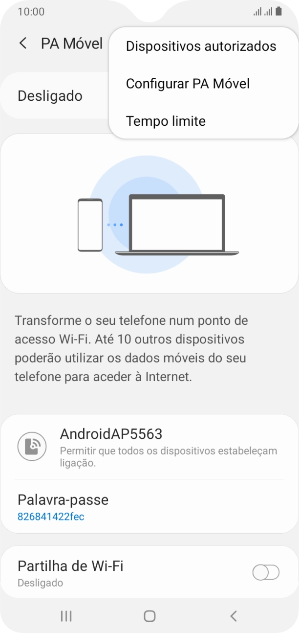 Prima Configurar PA Móvel.