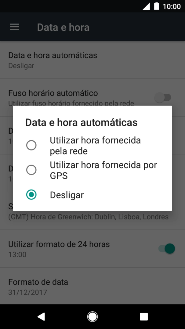 Prima a definição pretendida para ativar a função.