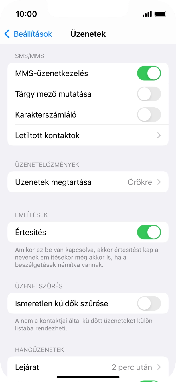 Húzd az ujjad felfelé a kijelző aljáról, hogy visszatérj a kezdőképernyőhöz.