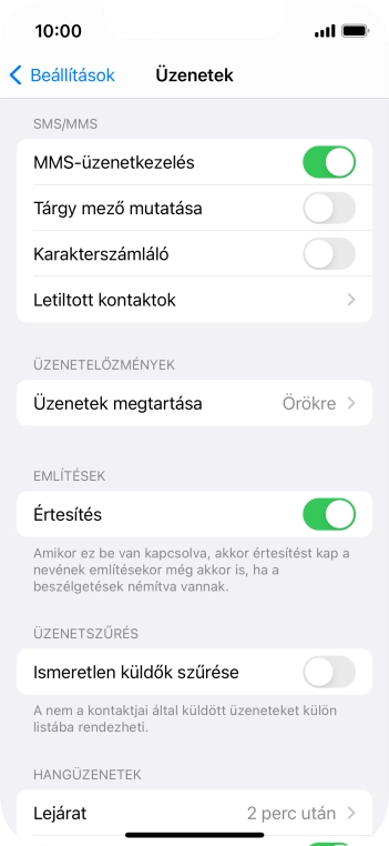Húzd az ujjad felfelé a kijelző aljáról, hogy visszatérj a kezdőképernyőhöz.