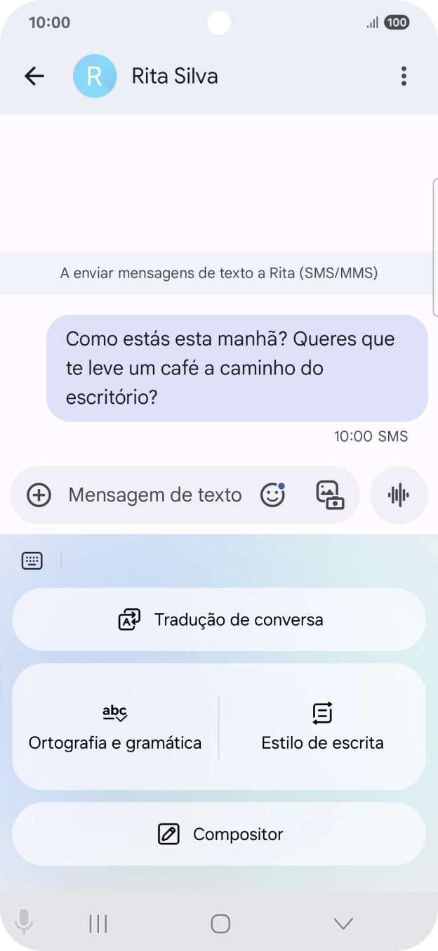 Prima Tradução de conversa.