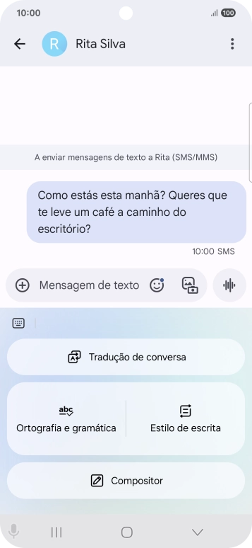 Prima Tradução de conversa.