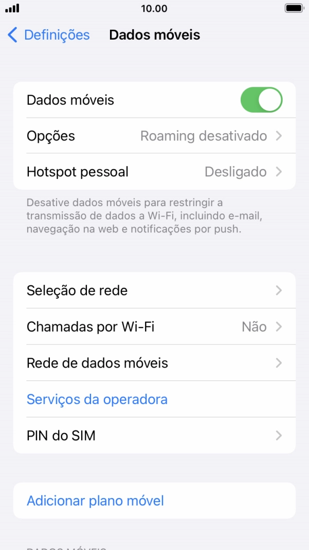 Prima Rede de dados móveis.
