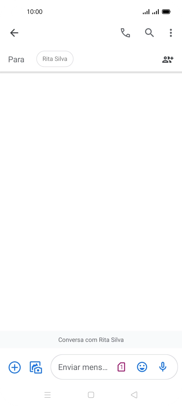 Prima a lista suspensa de cartões SIM.