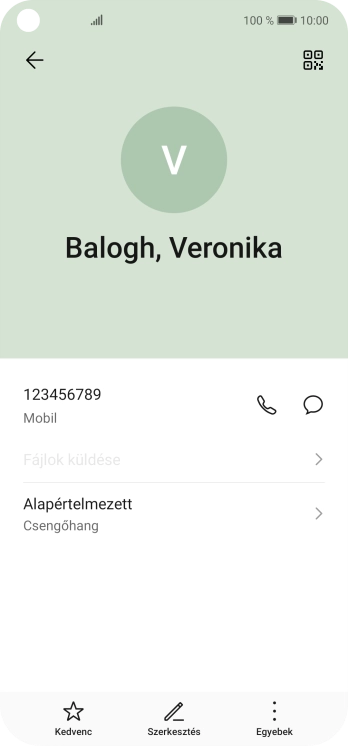 Húzd az ujjad felfelé a kijelző aljáról, hogy visszatérj a kezdőképernyőhöz.