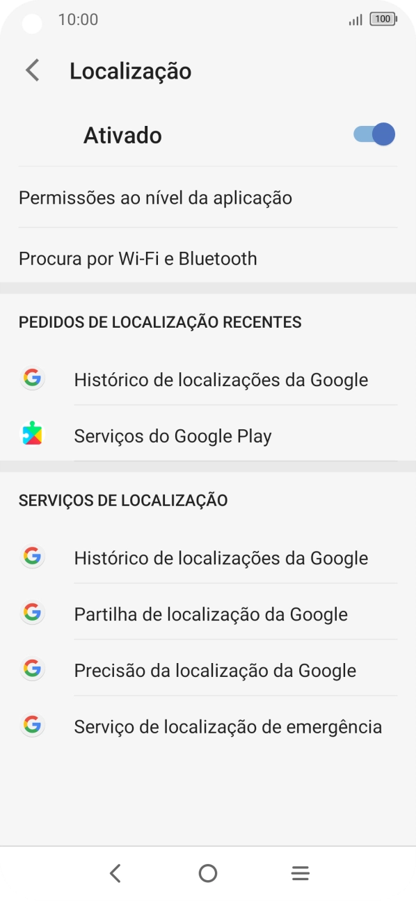 Prima Permissões ao nível da aplicação.