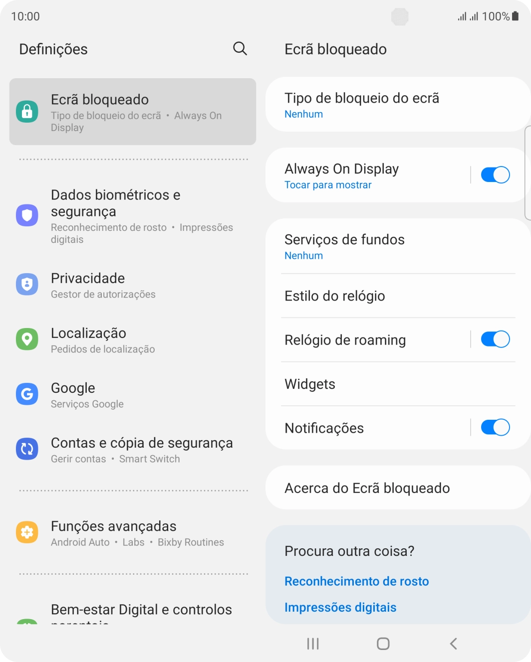Prima a tecla de início para terminar e voltar ao ecrã inicial.