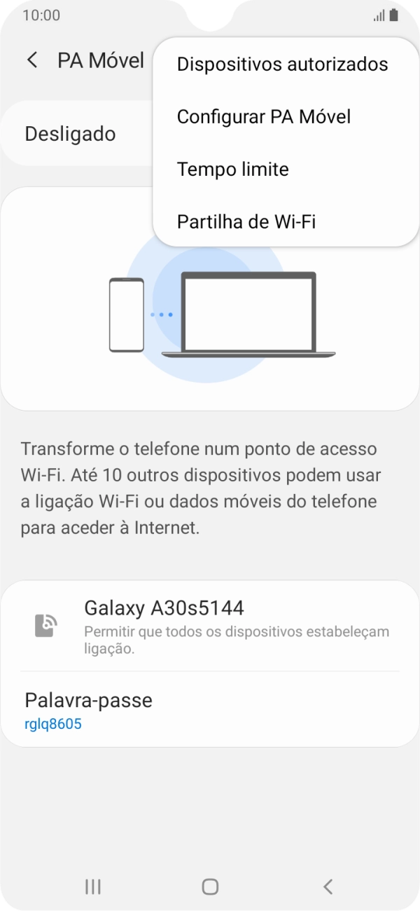 Prima Configurar PA Móvel.