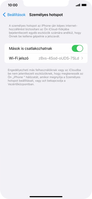 Húzd az ujjad felfelé a kijelző aljáról, hogy visszatérj a kezdőképernyőhöz.