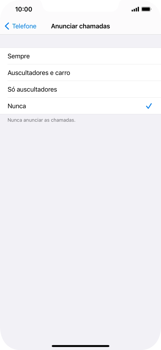 Prima Sempre para ativar a função sempre que o perfil silencioso está desativado.