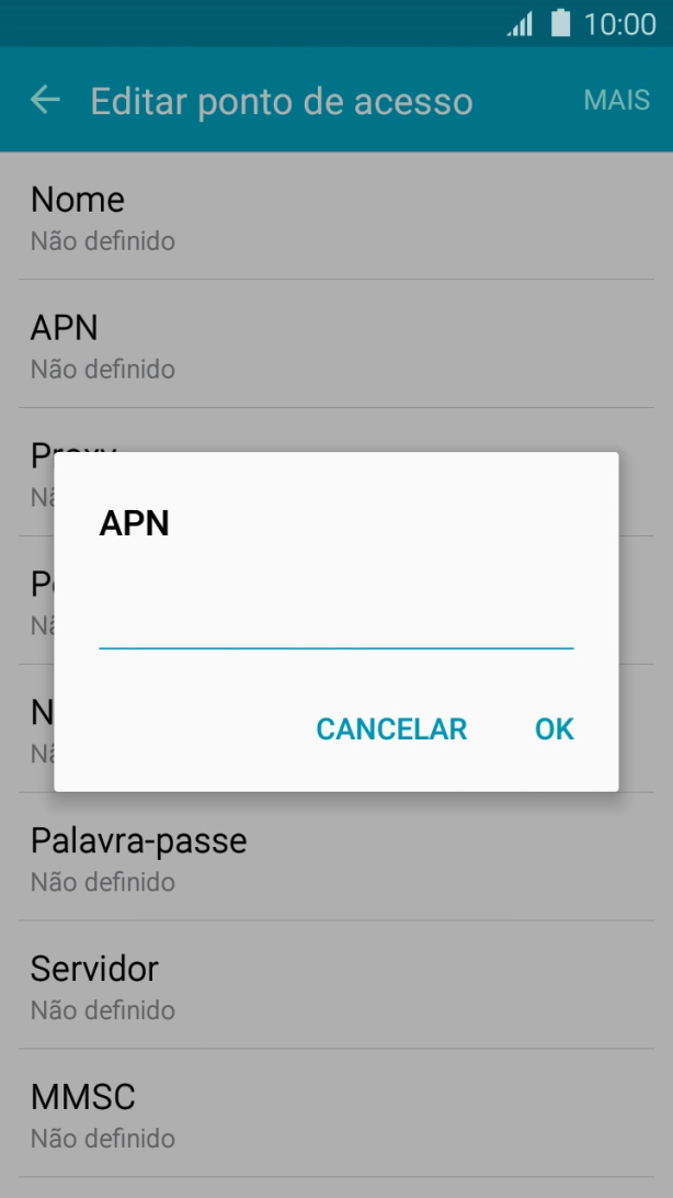 Introduza net2.vodafone.pt e prima OK.