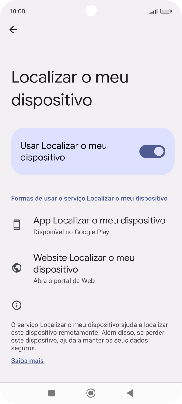 Prima a tecla de início para terminar e voltar ao ecrã inicial.
