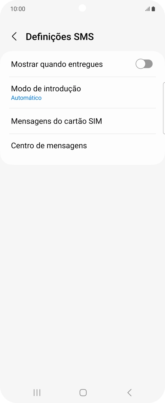 Prima Centro de mensagens.