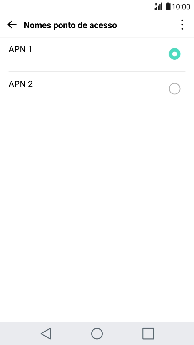Prima o campo junto à ligação de dados para a ativar.