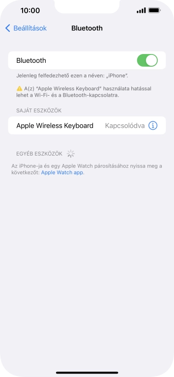 Húzd az ujjad felfelé a kijelző aljáról, hogy visszatérj a kezdőképernyőhöz.